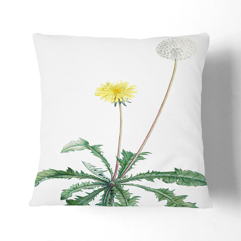 Floral Square Throw Cushion, 55cm H x 55cm W x 20cm D