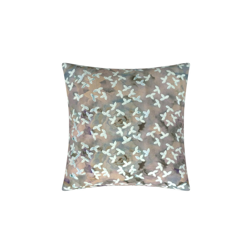 Kelley Floral Feather Throw Pillow, 22" x 22"