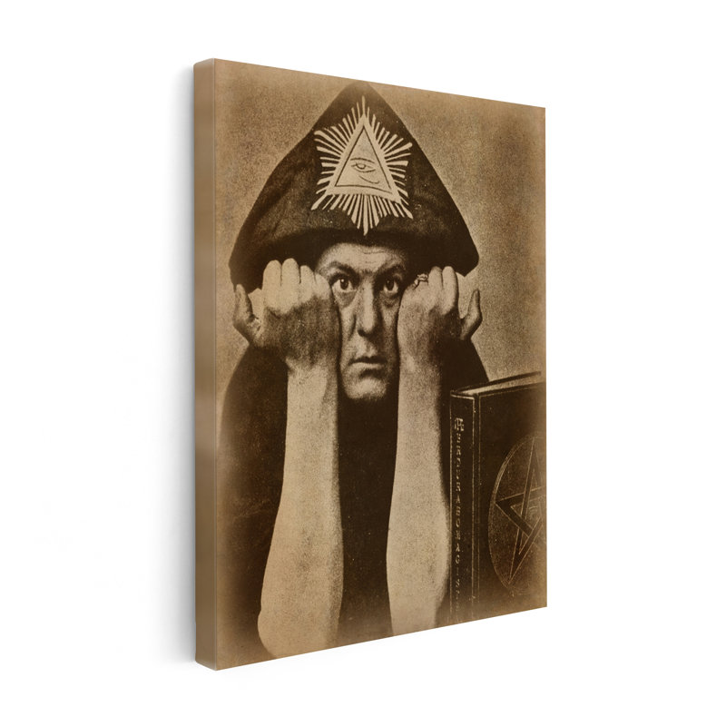 Occultiste Aleister Crowley, Cadre noir, Affiche, H 16 po x l 20 po