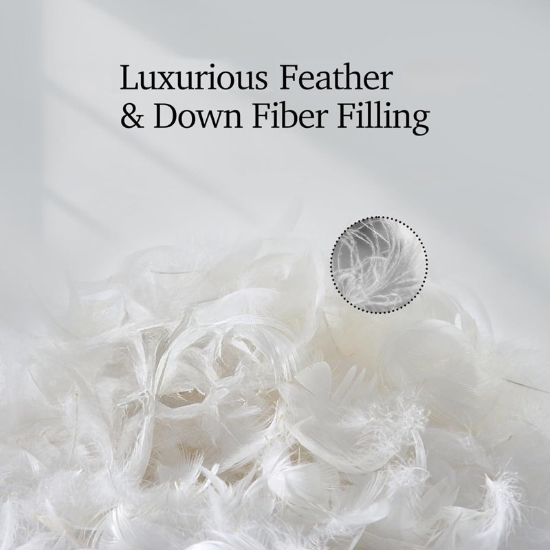 100% Cotton Duvet Insert All Season Hotel Luxury Feather Down Bedding Comforter, Twin