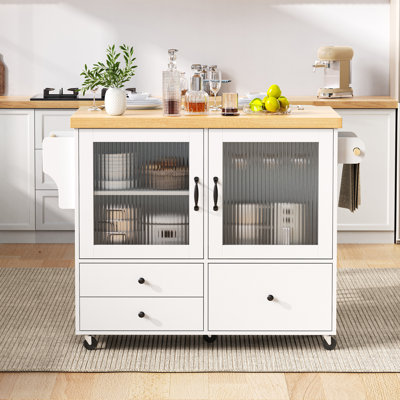 100 cm W Kitchen Cart with