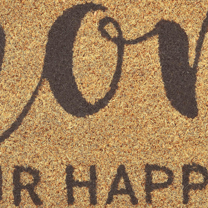  Paillasson en fibre de coco 18 "x 30" Home Home Is Our Happy Place