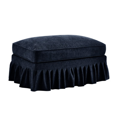 Chenille, Blue , Removable Skirts, Different Looks, Comfortable High - Density Foam, Flower Shaped , Multiple Configurations, Apartment Silver Thread Chenille Fabric, Segmented Back, Movable Lumbar