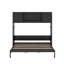 Grand lit escamotable avec armoires de rangement-204367663