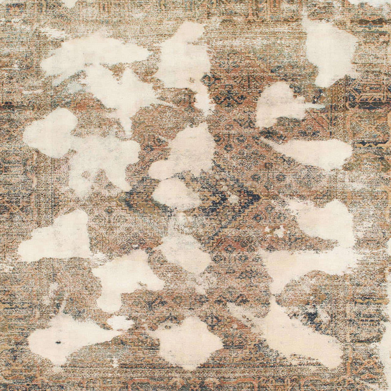 Abstract Indoor Rug, Square 4'