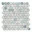 Carreau de mosaïque en verre 1 po x 1 po Eterna Hex-108486542