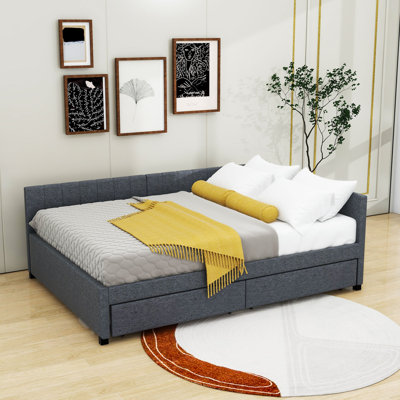 Tayson Full 2 Drawers Upholstered Daybed
