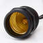 24Ft - LED String Light - 12 Socketed Black Cord And Plug Only