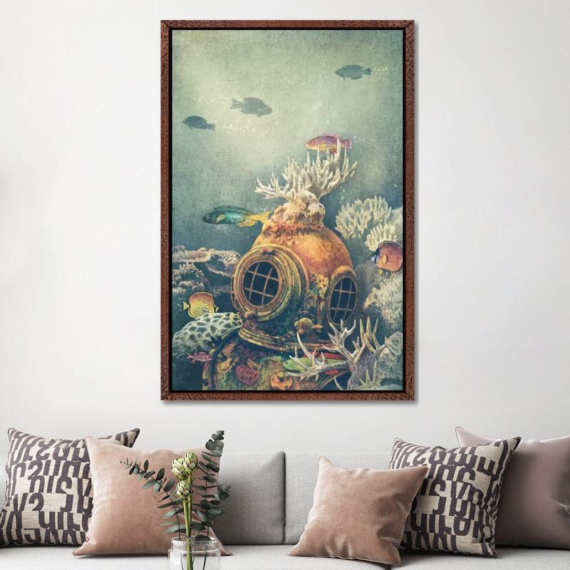 Seachange 1 Piece Wall Art on Canvas, 152.5 cm H x 101.5 cm W, Classic Wood Floater Frame