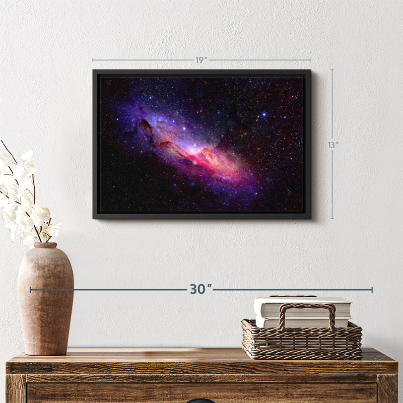 «Galaxy In Space», reproduction sur toile, H 13 po x l 19 po