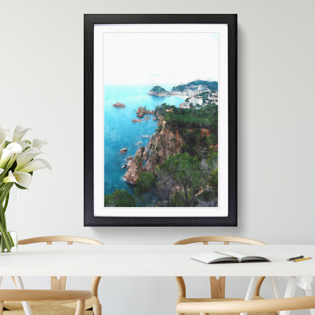 View of the Costa Brava in Spain - Picture Frame Graphic Art