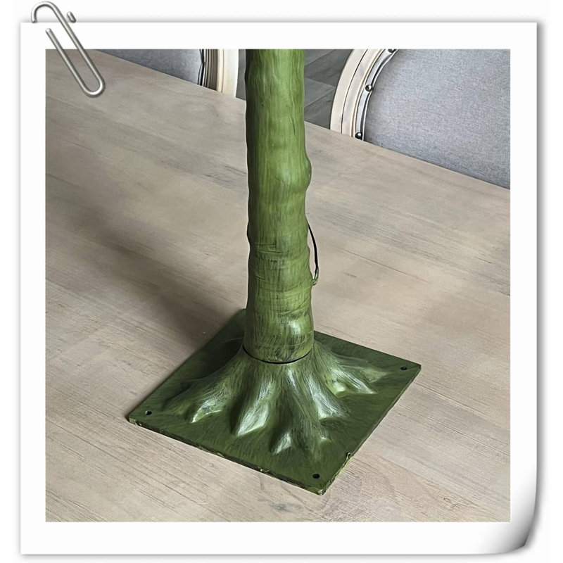 Palmier illuminé 4 pi 240 lumières DEL, arbre de verdure artificielle avec lumières pour la décoration intérieure de la maison