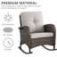 Ensemble de chaises berçantes en osier pour l'extérieur Tonry-91419484-88366728