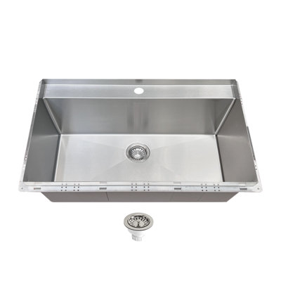 34'' L Single Bowl Stainless Steel Kitchen Sink