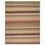 Basler Kilim Hand Woven Wool/Cotton Striped Rug in Brown/Green/Beige-16564097