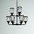Leyden 9 - Light Dimmable Tiered Chandelier