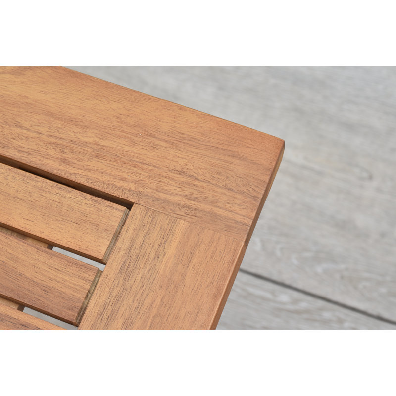Botkin 2 - Person Solid Wood Patio Dining Set Square Table