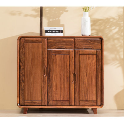 Jiana Solid Wood Accent Cabinet
