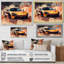 «Orange Exotic Car On Offroad I - Muscle Car», reproduction sur toile-1341204185-1341204191