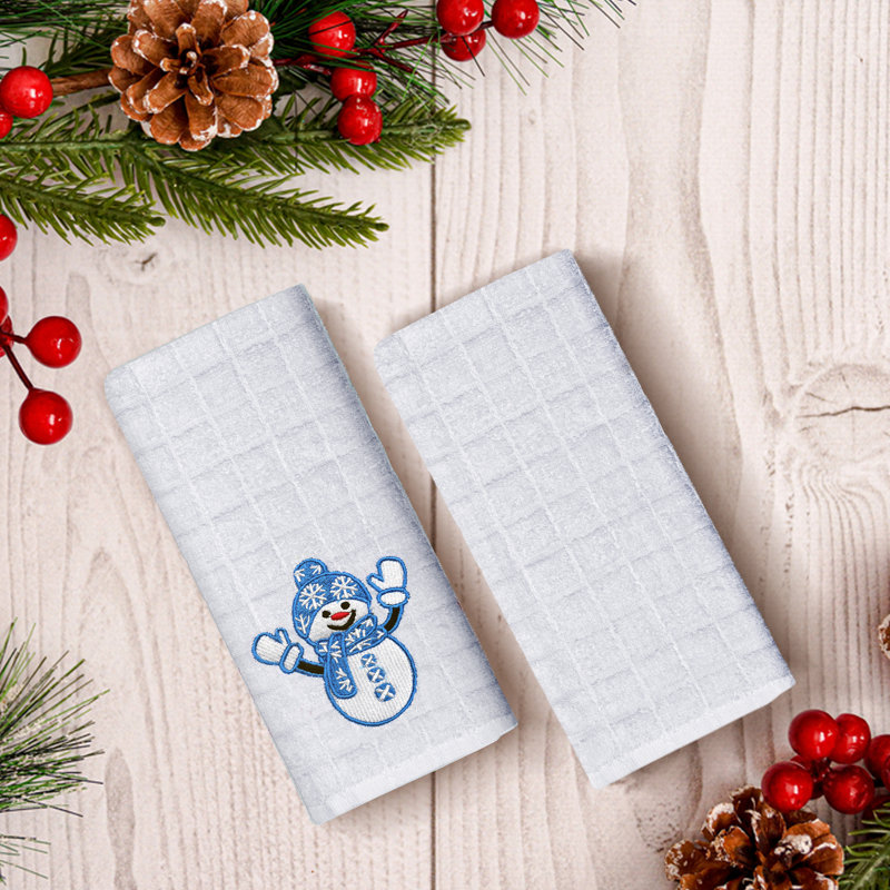 Cotton Embroidered Kitchen Towel Linen Set