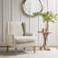 Chaise d'appoint Decker, chaise de couleur neutre-580125668