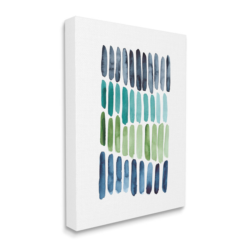 «Nautical Minimalist Shapes Wrarap Canvas» par Lisa Nohren sur toile, H 40 po x l 30 po