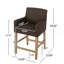 Tabouret de comptoir rembourré de 26 pouces-2107869032-2107869012