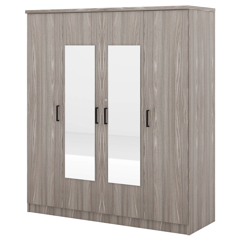 Armoire Dagenham, Gris/noir