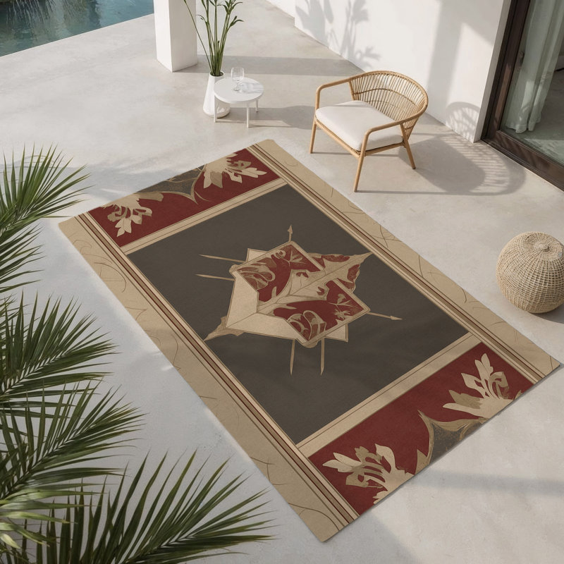 Vintage Reverence Indoor And Outdoor Area Rug, Rectangle 5' x 7'