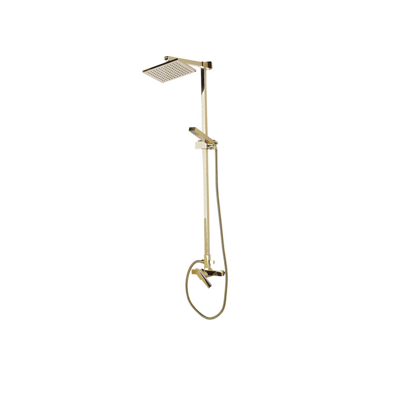 Keeble hermostatic Shower with Dual Shower Head, Gold