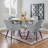 Johan 48" Round Pedestal Dining Table Solid Wood Top