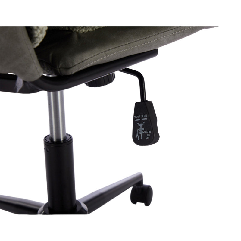 Chaise de bureau Shamberg, Blanc, Gris