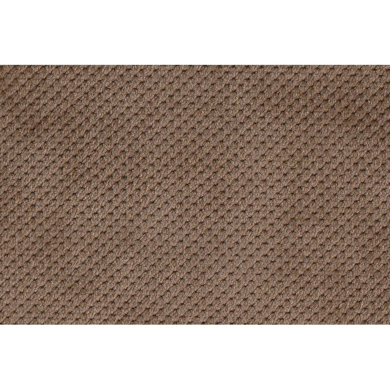 Canapé modulaire contemporain avec revêtement en suède gaufré et coussins décoratifs