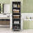 Navae Freestanding Bathroom Storage, Wooden Storage Cabinet with Two Doors-623127218