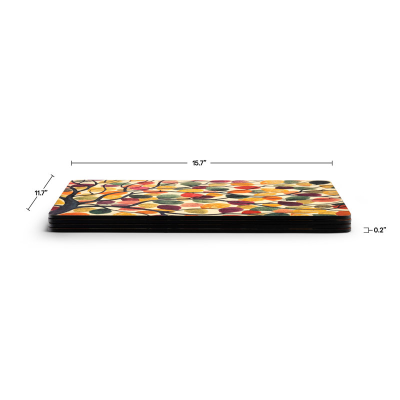 Napperon Pimpernel Dancing Branches 15,7 po x 11,7 po