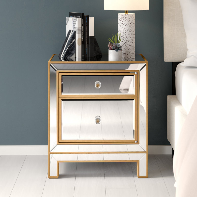 Fairgrove 21'' W Nightstand, Gold