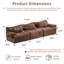 Canapé-lit modulaire en faux velours convertible Wave-129472429