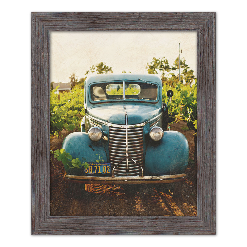Champ de campagne, reproduction encadrée, H 20 po x l 16 po x P 0,75 po