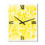 Horloge murale géométrique moderne jaune I-99635455