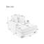 Chaise longue rembourrée Elneda-662928503