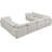 Atis 140" Wide Velvet Symmetrical Sectional-1359566002
