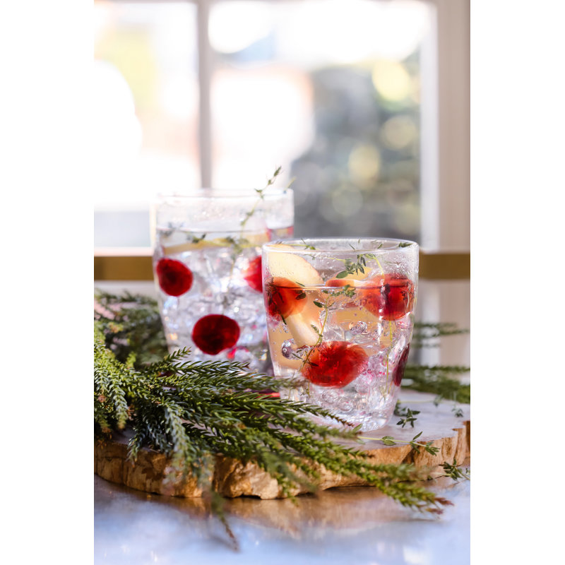 Handmade Drinking Glass, Red