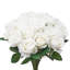 60 pièces bouquet de fleurs artificielles avec 5 pétales et tiges flexibles pour Noël et décoration de maison