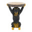 Tabouret de table d'appoint à piédestal 22,17 po H Black Dog