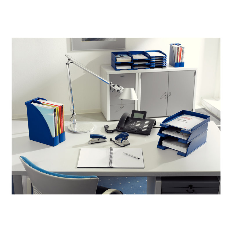 Plastic Paper Organiser, Blue