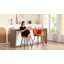 HOMCOM Bar Stools Set of 2 Velvet with Petal Backrest Footrest-325673550