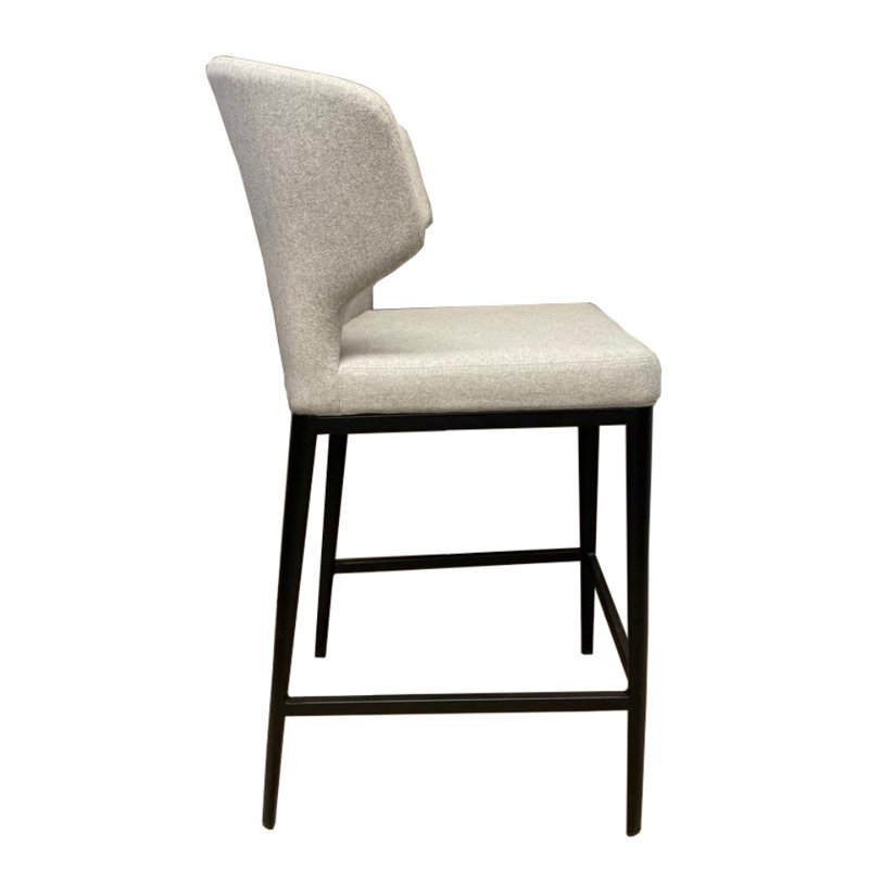 Tabouret de comptoir en tissu
