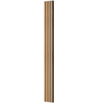 Wood Slat Acoustic Panels, 7.9 X 94.5 Inch, MDF Accent Wooden Wall Panels For Modern Interior Wall Decor, Faux Wood Wall Board Panels For Noise Reduction, Light Oak