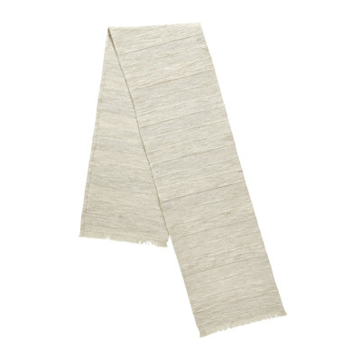 Floral Jute Cotton Blend Table Runner