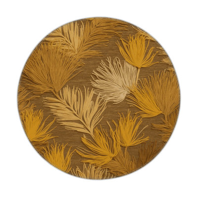 Tapis d'intérieur et d'extérieur brun Botanical
